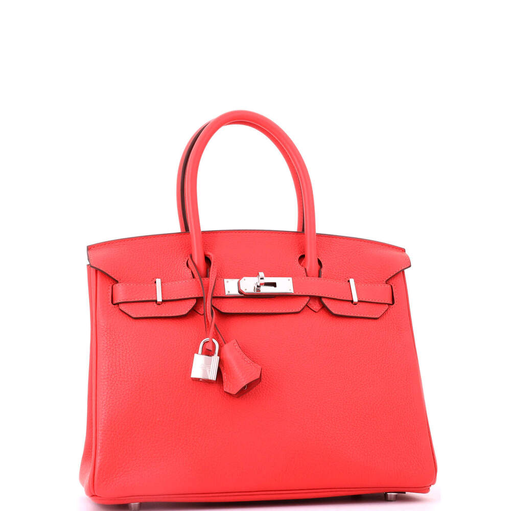 Hermes Birkin 30 Red Togo with Palladium Hardware - Picture 3 of 8